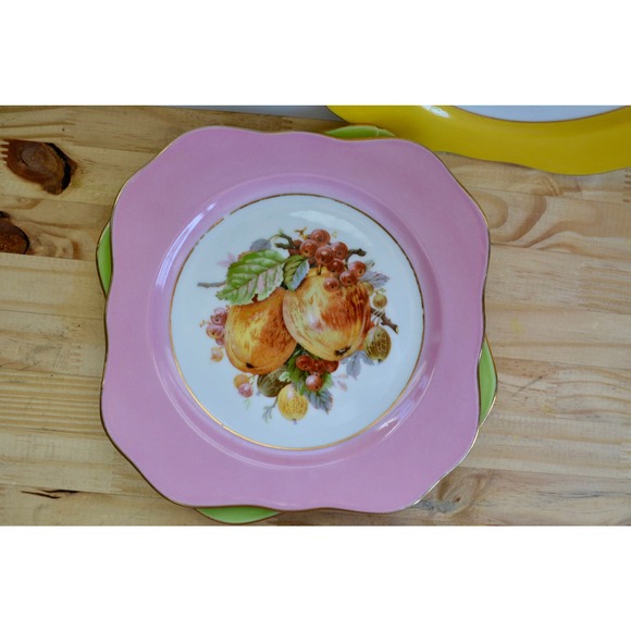 Vintage M&R France Hand-Painted Fruit Plates (Set of 7) - Picture 6 of 8